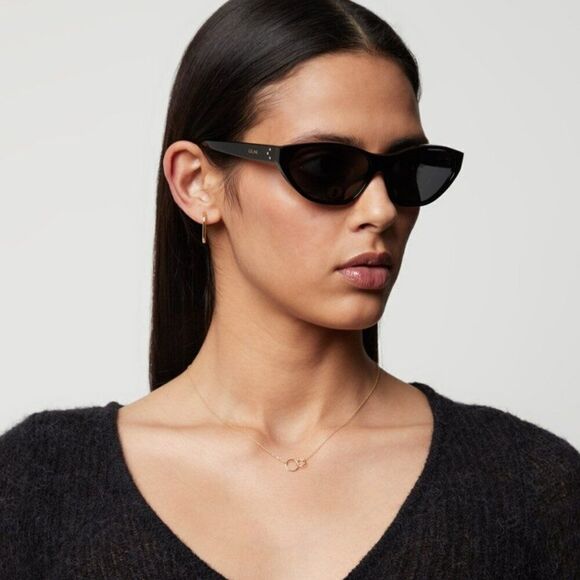 NEW Celine CL40251U 25A White Grey Cat Eye Women Sunglasses CL 40251U main image 8